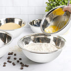 WHYSKO Meal Prep Stainless Steel Mixing Bowls Set, Refrigerator, and Kitchen - Image 5