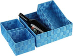Posprica Woven Storage Baskets for Organizing, Small Black Baskets Cube Bin - Image 4
