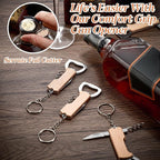 Ziliny 24 Pcs Bottle Opener Keychain Bulk Wine Bottle Beer Opener Keychain - Image 7