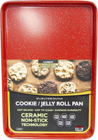 casaWare 3pc Ultimate Commercial Weight Cookie Sheet Set, Two 15 x 10-Inch Pans - Image 3