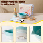 Matcha Whisk Set, Ceramic Matcha Kit Desert Style, Matcha Whisk and Bowl - Image 7