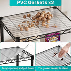 SINGAYE 4 Small Shelves Storage Shelf Wire Shelving Unit Metal Shelf Adjustable - Image 6