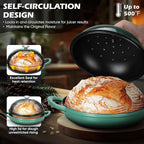 Bread Dutch Oven for Sourdough Baking, Joyfair Enameled Cast Iron Dutch Oven Pot - Image 3