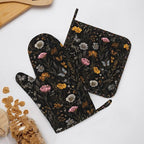 Oven Mitts and Pot Holders Flower Butterfly Boho Botanical Silicone Kitchen - Image 6