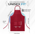 Utopia Kitchen 4 Pack Bib Apron Adjustable - Image 2