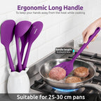 Silicone Kitchen Cooking Utensil Set: U-Taste 600ºF Heat Resistant 13.6in Extra - Image 7