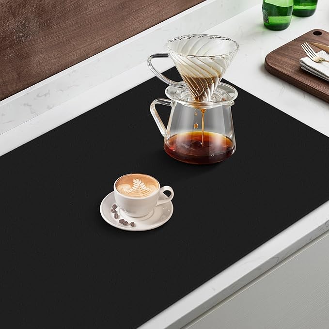 WISELIFE Coffee Mat Super Absorbent Dish Drying Mat Coffee Bar Accessories Match - Image 5