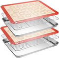 MCIRCO 6 Piece Stainless Steel Baking Sheet by MMCIRCO