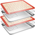 MCIRCO 6 Piece Stainless Steel Baking Sheet by MMCIRCO