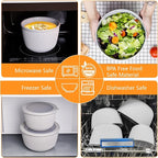BoxedHome Nesting Plastic Mixing Bowls, BPA-Free Plastic, Microwave and - Image 7