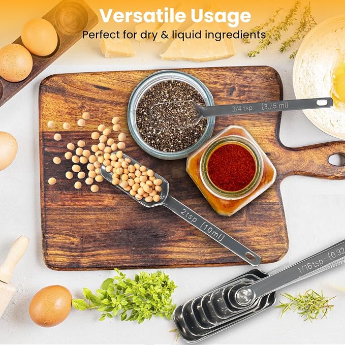 9 Pcs Measuring Spoons Set - Image 9