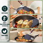 Silicone Spatula Turner Set, 600°F Heat Resistant Spatula - Image 3
