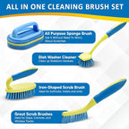 Scrub Brush Set for Bathroom Kitchen Bathtub Toilet Deep Cleaning Brush Tools - Image 7