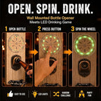 Magnetic Bottle Openers with Catcher, Wall Mounted Wooden Beer Bottle Opener - Image 2