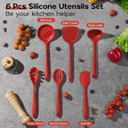 Onader Silicone Cooking Utensils Set, Heat Resistant Kitchen Tool Kit, Nonstick - Image 8