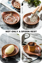 LAUCHUH Spoon Rest for Stove Top, Cooking Spoons, Kiln-Transformed Red - Image 5