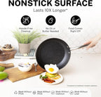 Granitestone 20 Pc Pots and Pans Set Nonstick Kitchen Cookware Set - Image 3