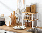 Marsui 4 Pcs Kitchen Organizer Accessories Set Cabinet Organizer Shelf and - Image 4