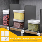 JOY DECOR 6 Pack Acrylic Matte Black Shelf Dividers - Image 4