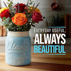 Comfify Wide Mouth Mason Jar Utensil Holder Decorative Kitchenware Organizer - Image 6
