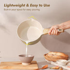 SENSARTE 2.0 & 3.0 Quart Ceramic Sauce Pan Sets - Image 7