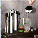 Funnymoom 3 Pack 35oz/1l Stainless Steel Water Pitcher Modern Metal Pitcher - Image 4