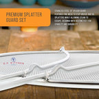 U.S. Kitchen Supply Stainless Steel Splatter Guard 13" Fine Mesh Cover - Image 3