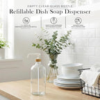 SAVVY & SORTED Glass Dish Soap Dispenser - Image 2