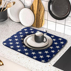Patriotic July of 4th Blue Star Dish Drying Mat - Image 5