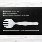 PARTY BARGAINS Disposable White Plastic Serving Forks 8.75 Inch – Heavy Duty - Image 3