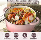 Umite Chef 5QT Enameled Cast Iron Dutch Oven Pot - Image 5