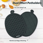 Oven Mitts and Pot Holders 4 Sets, Heat Resistant 500 ℉ Oven Mitt and Pot Holder - Image 4