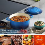Miereirl 4.5 Quart Enameled Dutch Oven Pot - Image 6