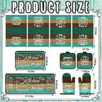 Fourluoo 10 Pcs Farmhouse Kitchen Decor and Accessories Set 4 Kitchen Towels 2 - Image 3