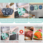 5-Size Reusable Beeswax Bowl Covers - Image 6