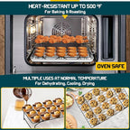 P&P CHEF Cooling Rack, 5-Tier Stainless Steel Stackable Baking Cooking Racks - Image 6