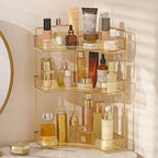 Aveniee Corner Bathroom Counter Organizer, Bathroom Countertop Shelf Makeup by Aveniee