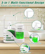 Kitchen Soap Dispenser Set, 4-in-1 Dual Hand and Dish Soap Dispenser - Image 5