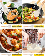 Pack of 4 Silicone Cooking Utensils Set, Non Stick Solid Spatulas and Heat - Image 5