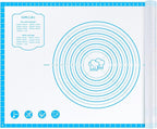 Silicone Baking Pastry Mat, Non-slip Food Grade Dough Rolling Mat by DANIADEAN
