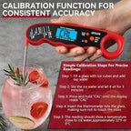QPEUIM Meat Thermometer Digital Instant Read Thermometer Waterproof Food - Image 5