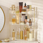 Aveniee Corner Bathroom Counter Organizer, Bathroom Countertop Shelf Makeup by Aveniee