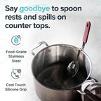 Souper Cubes + Lori Greiner No Mess Stainless Steel Cooking Spoon - Image 3