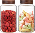 Large Glass Coffee Jars Round Storage Canister - Image 3