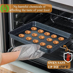 Walooza 11 Inch Nonstick Baking Sheets Set of 2, Carbon Steel Cookie Sheets - Image 5