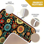 Bohemian Style Flowers Drying Pad Boho Floral Dish Drying Mat - Image 4