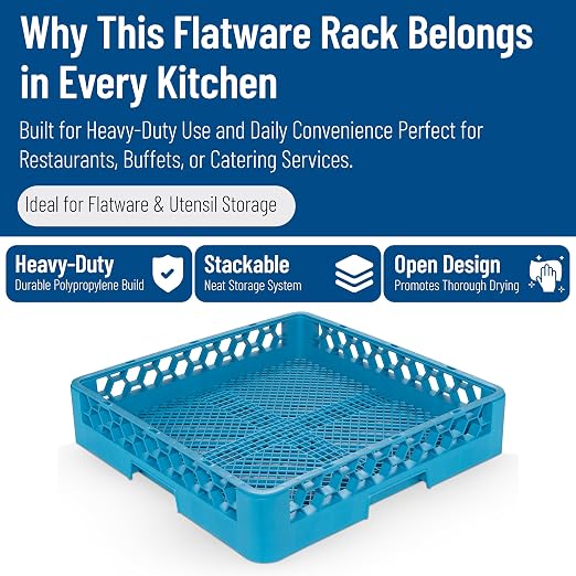 Carlisle FoodService Products Opticlean Flatware Rack Dishwashing Tray - Image 3