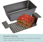 Chicago Metallic 2-Piece Healthy Meatloaf Pan - Image 4