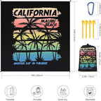 HIHOHO Beach Blanket Waterproof Sandproof Extra Large Beach Mat 79" X - Image 2