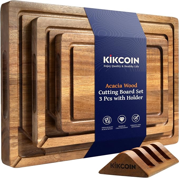 Kikcoin Acacia Wood Cutting Boards by Kikcoin